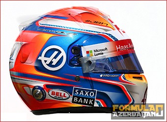 Grosjean helmet 2016