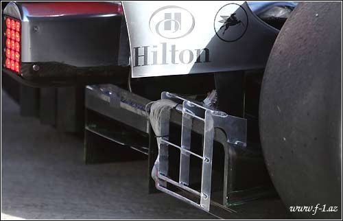 McLaren mühəndisləri diffuzorla eksperimentlər keçirirlər McLaren mühəndisləri diffuzorla eksperimentlər keçirirlər