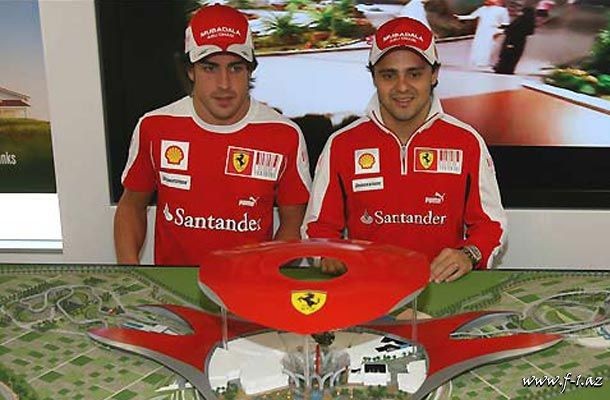 Ferrari-nin sürücüləri Aldar Properties-in tədbirinə qatılıblar