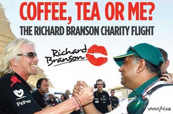 Mayın 1-də R.Brənson stüardessa olacaq