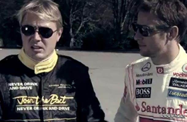 M.Hakkinen və C.Batton Johnnie Walker-in proqramında (video)