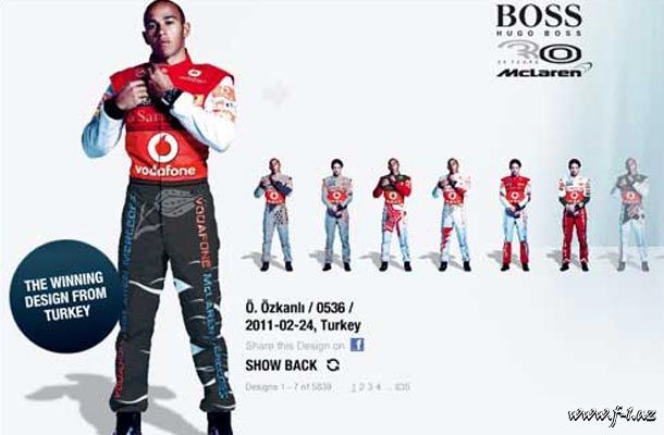 Azarkeşlər McLaren üçün kombinezon rəngləyəcəklər Azarkeşlər McLaren üçün kombinezon rəngləyəcəklər