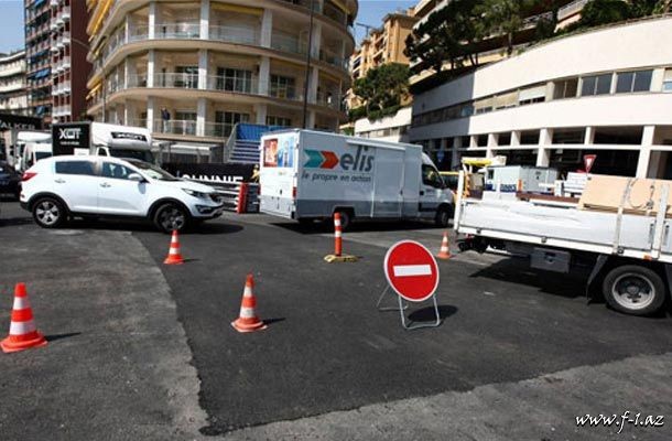 Monakoda yanğın üzündən asfalt yenidən döşənilib