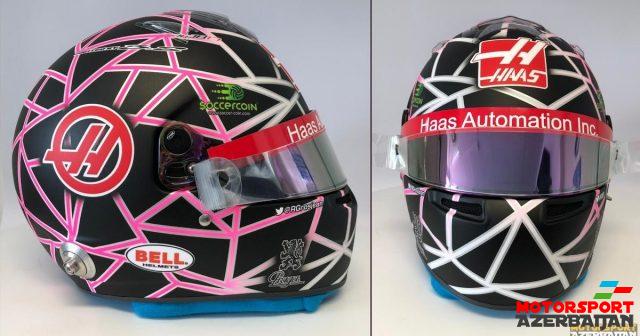 R.Qrojan öz ölkəsində bu dəbilqə ilə yarışacaq R.Qrojan öz ölkəsində bu dəbilqə ilə yarışacaq