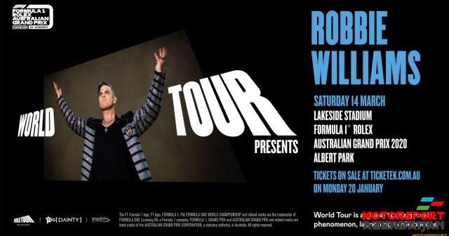 Robbi Vilyams Melburnda çıxış edəcək Robbi Vilyams Melburnda çıxış edəcək