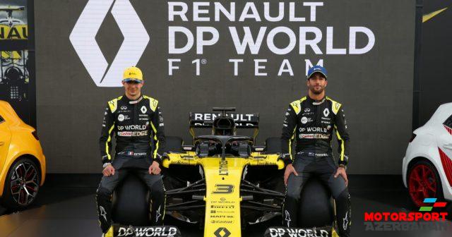 Renault komandası bolidin yeni rəng çalarını və yeni titul sponsorunu təqdim edib