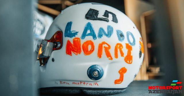 L.Norris xüsusi dəbilqəsini təqdim edib L.Norris xüsusi dəbilqəsini təqdim edib