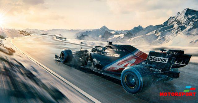 Alpine komandası bolidin yeni rəng çalarlarını təqdim edib Alpine komandası bolidin yeni rəng çalarlarını təqdim edib