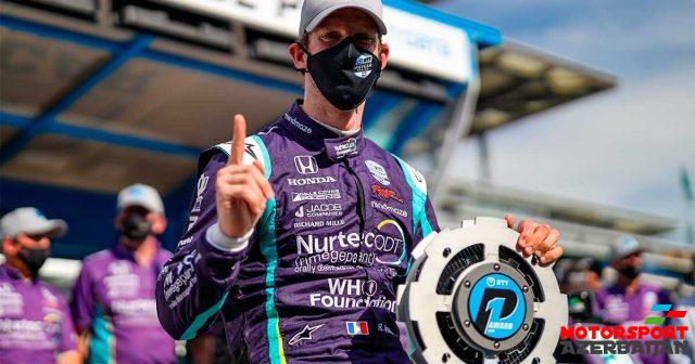 R.Qrojan İndyCar-da ilk poulunu qazanıb R.Qrojan İndyCar-da ilk poulunu qazanıb