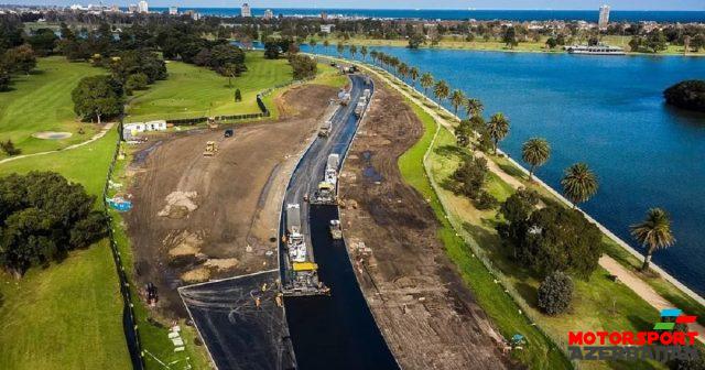 Albert Park trasında işlər tamamlanır Albert Park trasında işlər tamamlanır