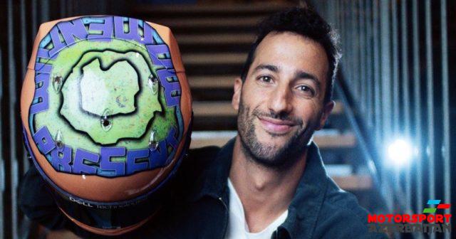 D.Rikkardo yeni dəbilqəsini təqdim edib D.Rikkardo yeni dəbilqəsini təqdim edib