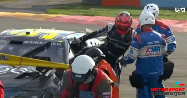 Kiminin NASCAR-da ilk yarışı divarda başa çatıb Kiminin NASCAR-da ilk yarışı divarda başa çatıb