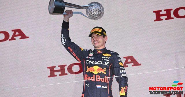 M.Ferstappen qələbəyə köklənib M.Ferstappen qələbəyə köklənib