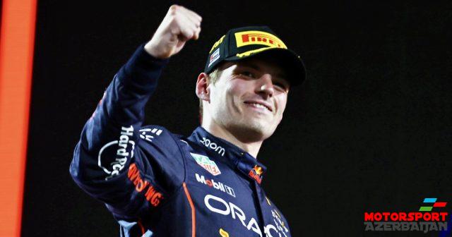Sürücülərə görə də Maks Ferstappen birincidir Sürücülərə görə də Maks Ferstappen birincidir