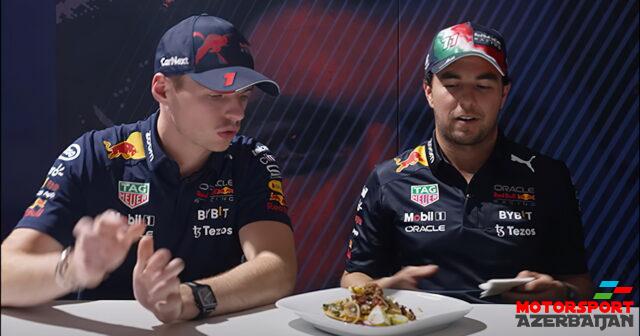 Ferstappen və Peres Meksika mətbəxinin dadına baxıblar Ferstappen və Peres Meksika mətbəxinin dadına baxıblar