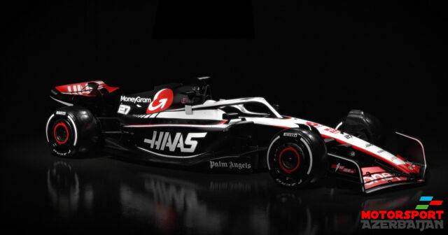 Haas komandası yeni VF-23-ün rəng çalarını göstərib Haas komandası yeni VF-23-ün rəng çalarını göstərib