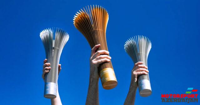 Formula E yeni mükafat kuboklarını təqdim edib Formula E yeni mükafat kuboklarını təqdim edib