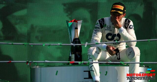 AlphaTauri Pyer Qasliyə vida videosu həsr edib AlphaTauri Pyer Qasliyə vida videosu həsr edib