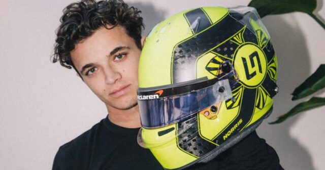 L.Norris dəbilqəsini təqdim edib L.Norris dəbilqəsini təqdim edib