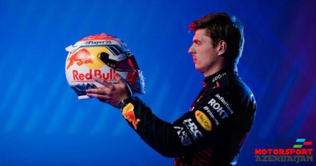 Ferstappen yeni dəbilqəsini təqdim edib Ferstappen yeni dəbilqəsini təqdim edib