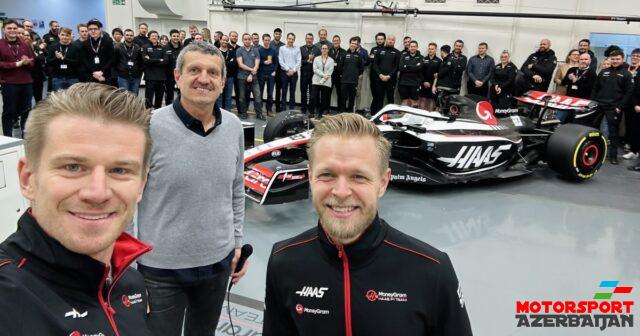 Haas yeni maşınını trasa çıxarıb Haas yeni maşınını trasa çıxarıb