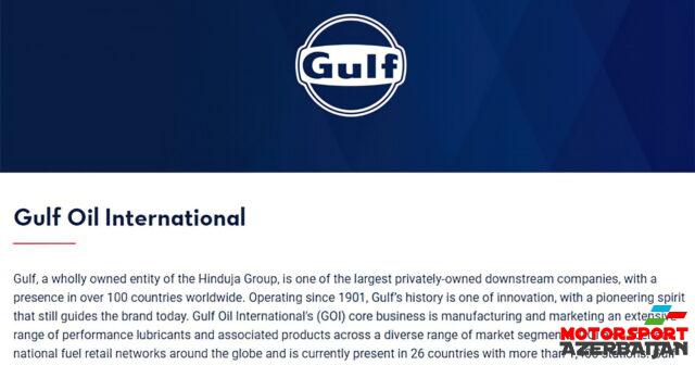 Williams səhvən Gulf-la əməkdaşlığı təsdiqləyib Williams səhvən Gulf-la əməkdaşlığı təsdiqləyib