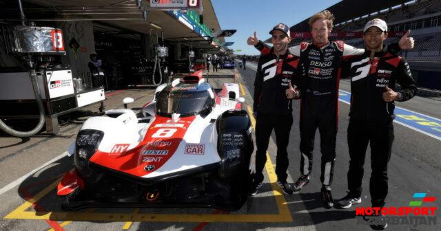 İlk cərgə Toyota-nin, ikinci cərgə Ferrari-nin İlk cərgə Toyota-nin, ikinci cərgə Ferrari-nin