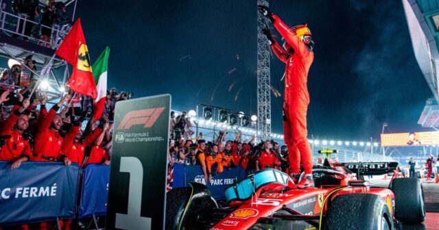 K.Sayns Ferstappenin seriyasına son qoydu K.Sayns Ferstappenin seriyasına son qoydu