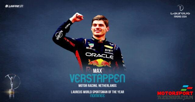 Ferstappen və Red Bull komandası Laureus mükafatına namizəddirlər Ferstappen və Red Bull komandası Laureus mükafatına namizəddirlər